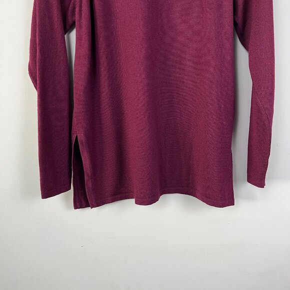 Henri Bendel New York 100% Extra Fine Merino Wool Maroon Red Sweater Men's Sz. M - Picture 6 of 7